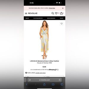 House of Harlow x REVOLVE Mareena Dress in Blue Feather.